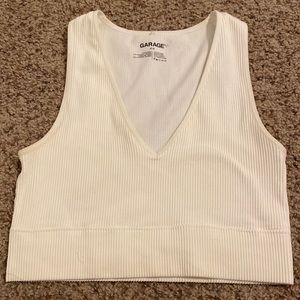white garage tank